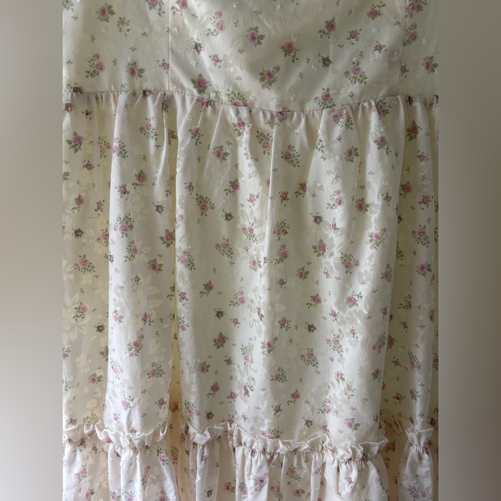 Altar’d State Floral Cream  Dress medium new with tags - Picture 5 of 6